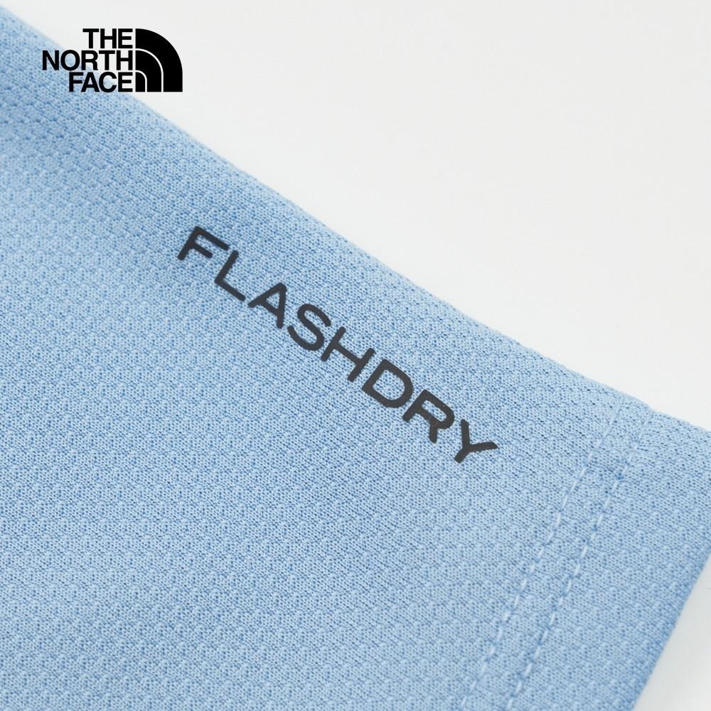 -滿3000免運-[雙和專賣店] THE NORTH FACE 女 吸濕排汗短袖T恤/8825/鋼鐵藍-細節圖7