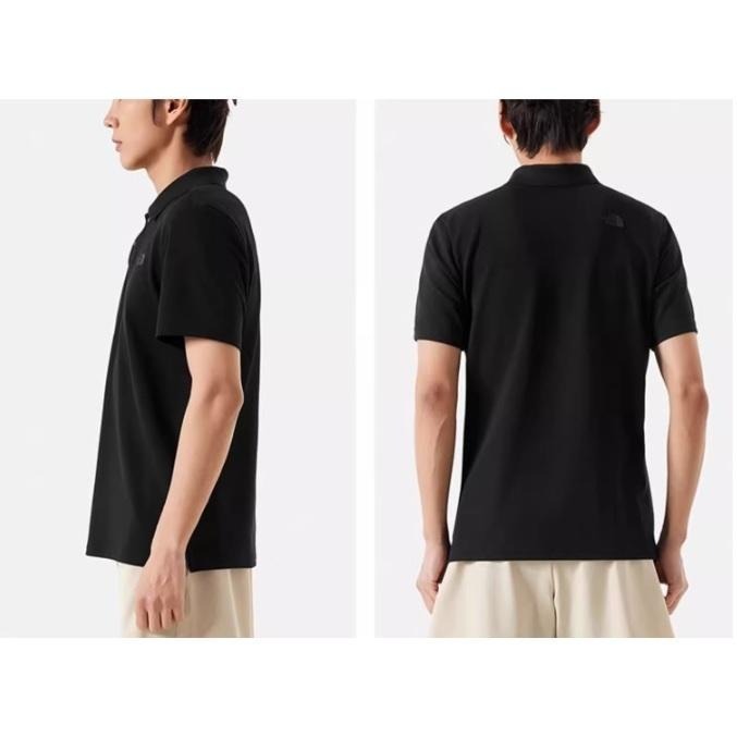 -滿3000免運-[雙和專賣店] THE NORTH FACE 男 短袖防曬POLO衫/7WD2/黑-細節圖2