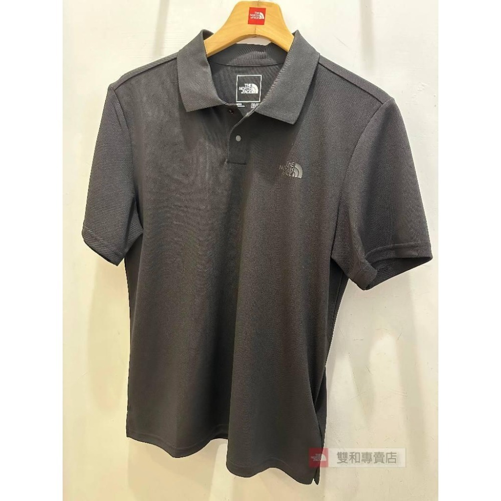 -滿3000免運-[雙和專賣店] THE NORTH FACE 男 短袖防曬POLO衫/7WD2/黑-細節圖3