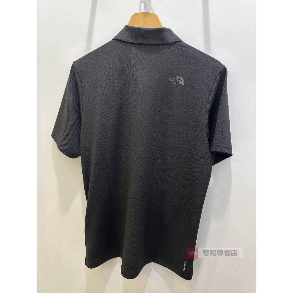-滿3000免運-[雙和專賣店] THE NORTH FACE 男 短袖防曬POLO衫/7WD2/黑-細節圖4