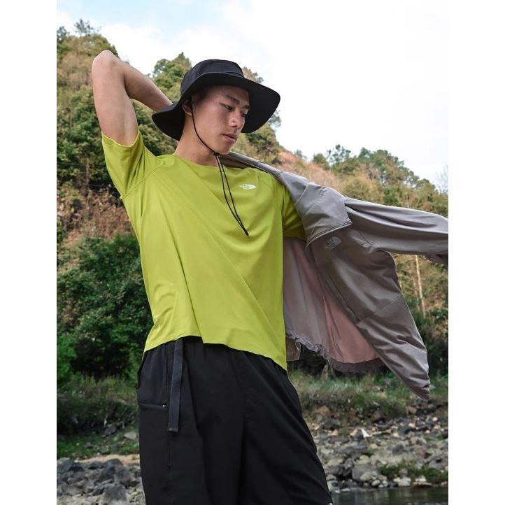 -滿3000免運-[雙和專賣店]THE NORTH FACE 男 快乾涼感防曬短袖T恤/87W7/黃-細節圖6