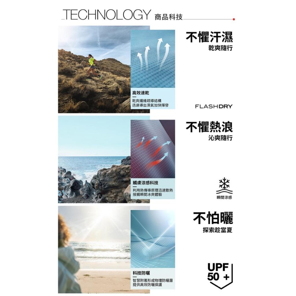 -滿3000免運-[雙和專賣店]THE NORTH FACE 男 快乾涼感防曬短袖T恤/87W7/黃-細節圖8