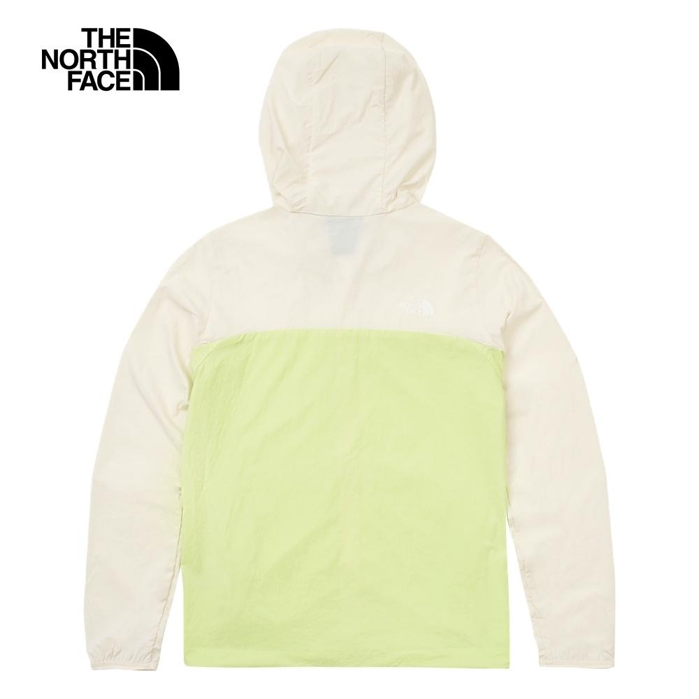 -滿3000免運-[雙和專賣店] THE NORTH FACE 女 防曬涼感連帽外套/87V0/沙白綠-細節圖2