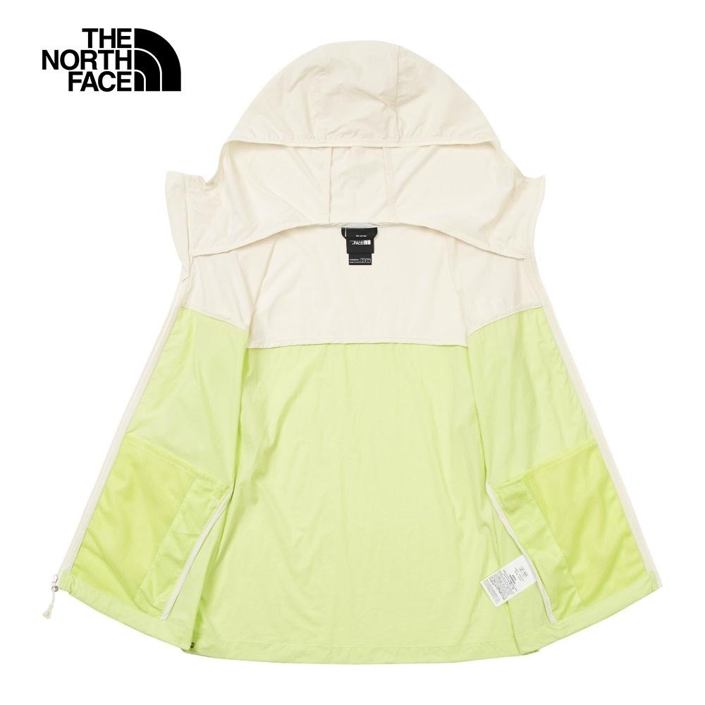 -滿3000免運-[雙和專賣店] THE NORTH FACE 女 防曬涼感連帽外套/87V0/沙白綠-細節圖3