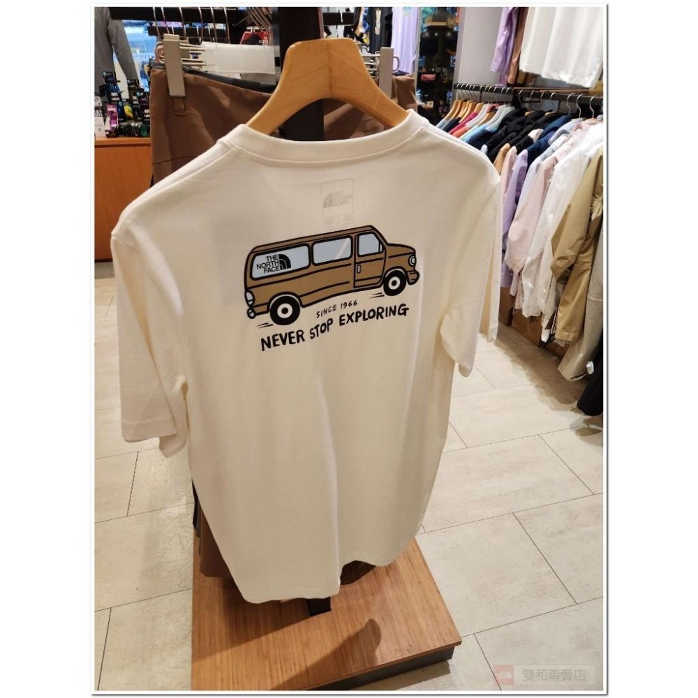 -滿3000免運-[雙和專賣店]THE NORTH FACE 男女款貨車插圖休閒短袖T恤/88GH-細節圖4