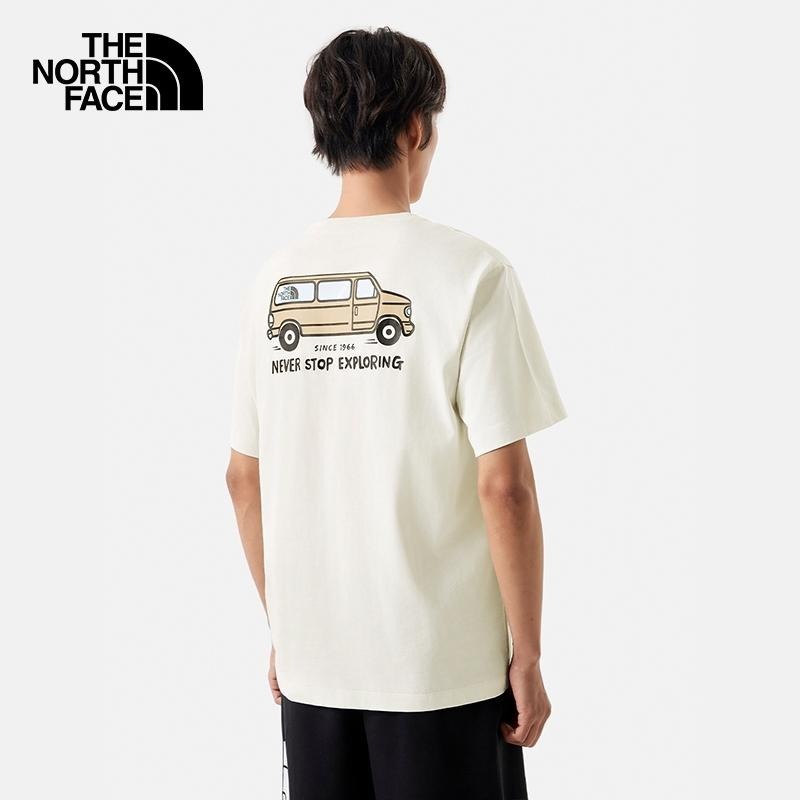 -滿3000免運-[雙和專賣店]THE NORTH FACE 男女款貨車插圖休閒短袖T恤/88GH-細節圖6