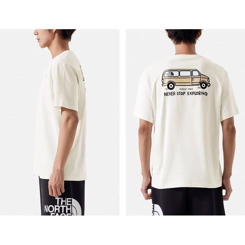 -滿3000免運-[雙和專賣店]THE NORTH FACE 男女款貨車插圖休閒短袖T恤/88GH-細節圖7