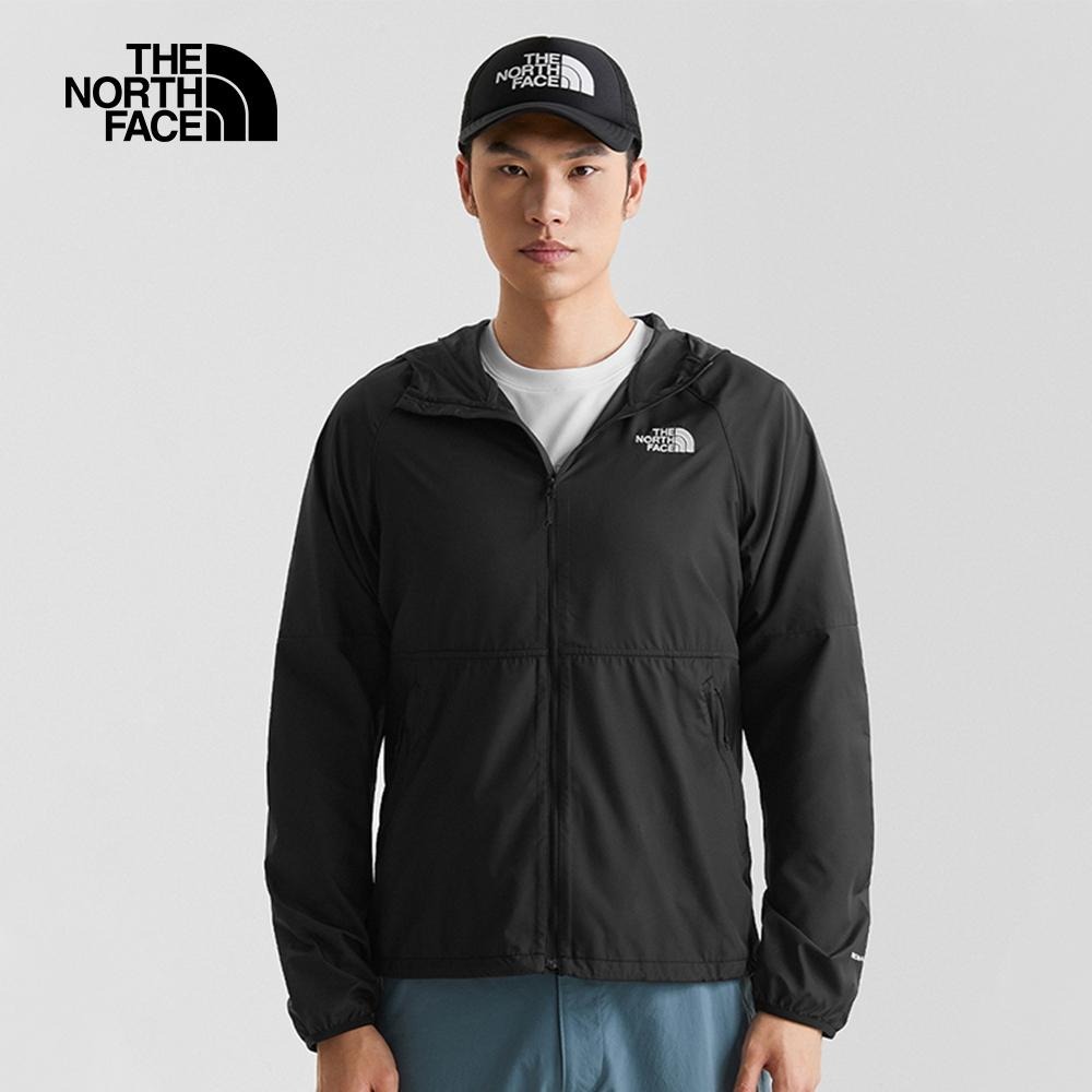 -滿3000免運-[雙和專賣店]The North Face 男 防風兜帽防曬外套/81PO/黑-細節圖3