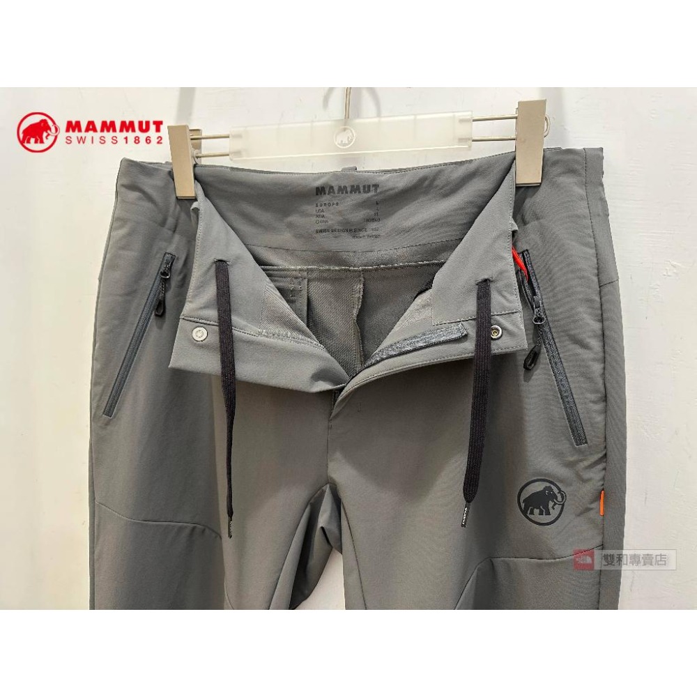 -滿3000免運-MAMMUT長毛象 TREKKERS 3.0 AF 男 彈性防風長褲/102100800/鋼鐵灰-細節圖3
