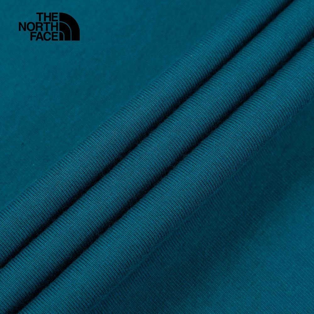 -滿3000免運-[雙和專賣店] The North Face 男 純棉照片印花短袖T恤/81N7/珊瑚藍-細節圖4