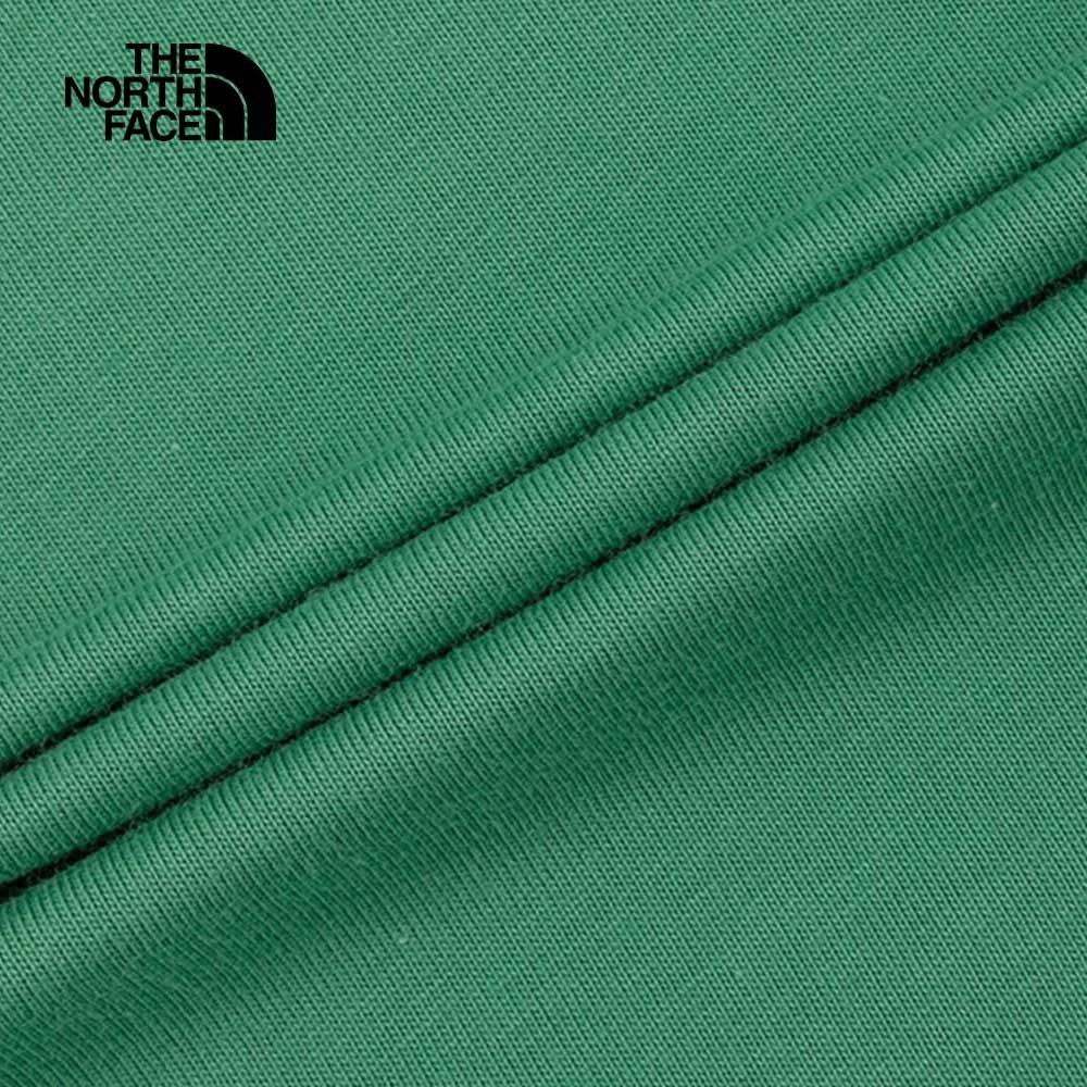 -滿3000免運-[雙和專賣店] The North Face 男 純棉山形印花口袋短袖T恤/81MV/綠-細節圖3