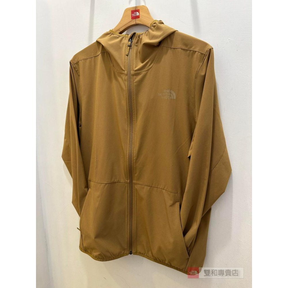 -滿3000免運-[雙和專賣店] THE NORTH FACE 男 彈性兜帽防風外套/7WCY/褐色-細節圖4
