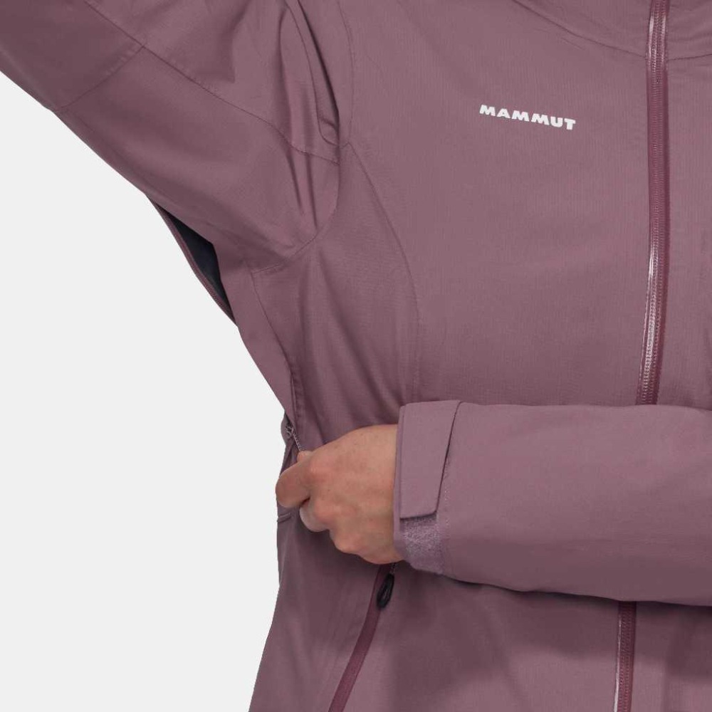 MAMMUT長毛象Alto Light 3 in 1 HS Hooded 女超輕量防水兩件式化纖外套10103088/紫-細節圖5