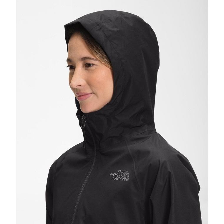 -滿3000免運-[雙和專賣店] THE NORTH FACE 女 DV防水外套/短版/81NX/黑-細節圖4