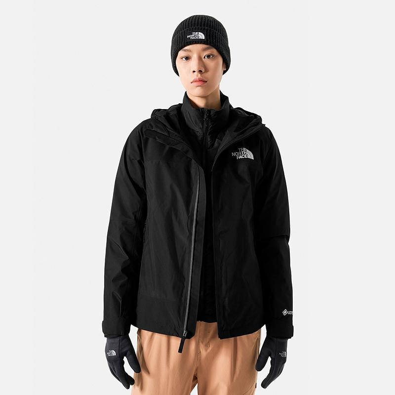 -滿3000免運-[雙和專賣店]The North Face 女 GT羽絨兩件式外套/83RU/黑-細節圖4