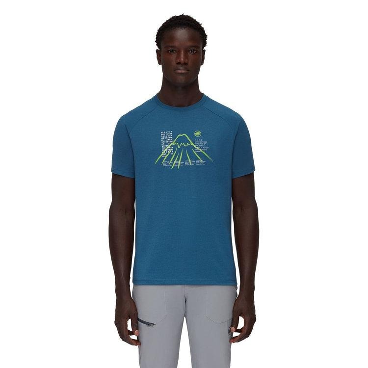 -滿3000免運-[雙和專賣店] MAMMUT 長毛象 男 防曬短袖排汗衣/101704501/深冰藍-細節圖2