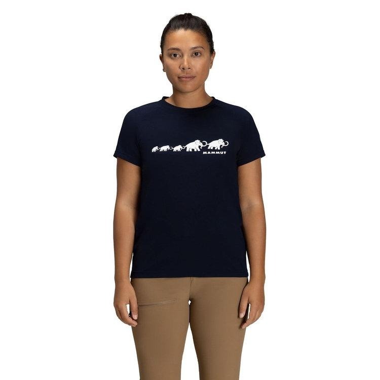 滿3000免運MAMMUT QD Logo Print T-Shirt AF女抗UV短袖排汗衣101702022/海洋藍-細節圖2