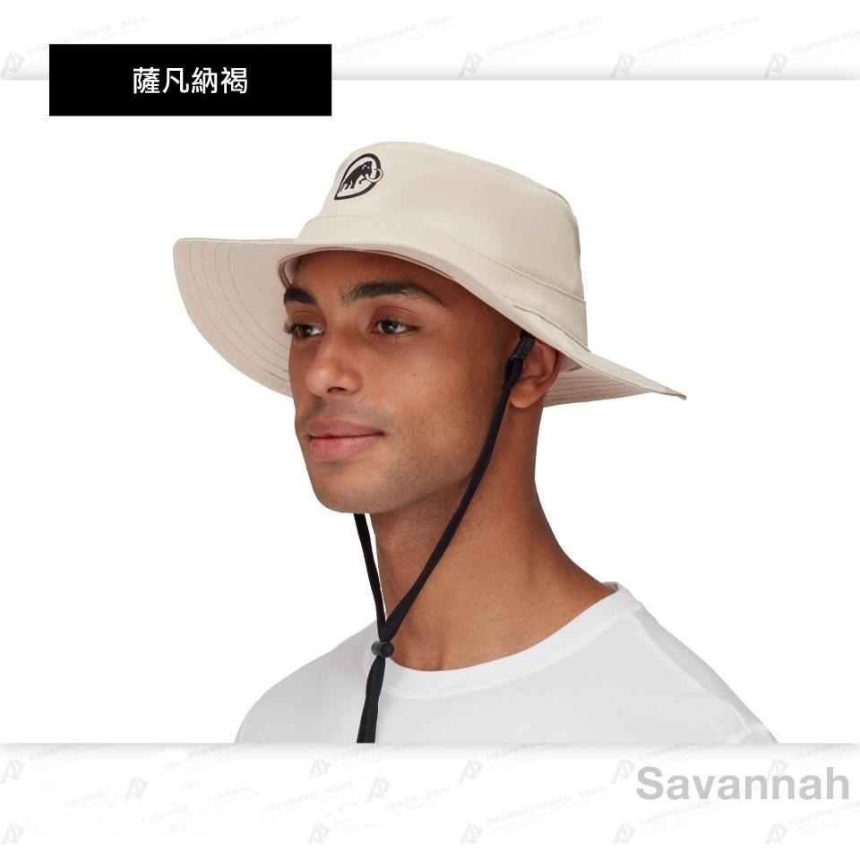 -滿3000免運-[雙和專賣店] MAMMUT 長毛象 Runbold Hat休閒輕量透氣漁夫帽/119104613/褐-細節圖4
