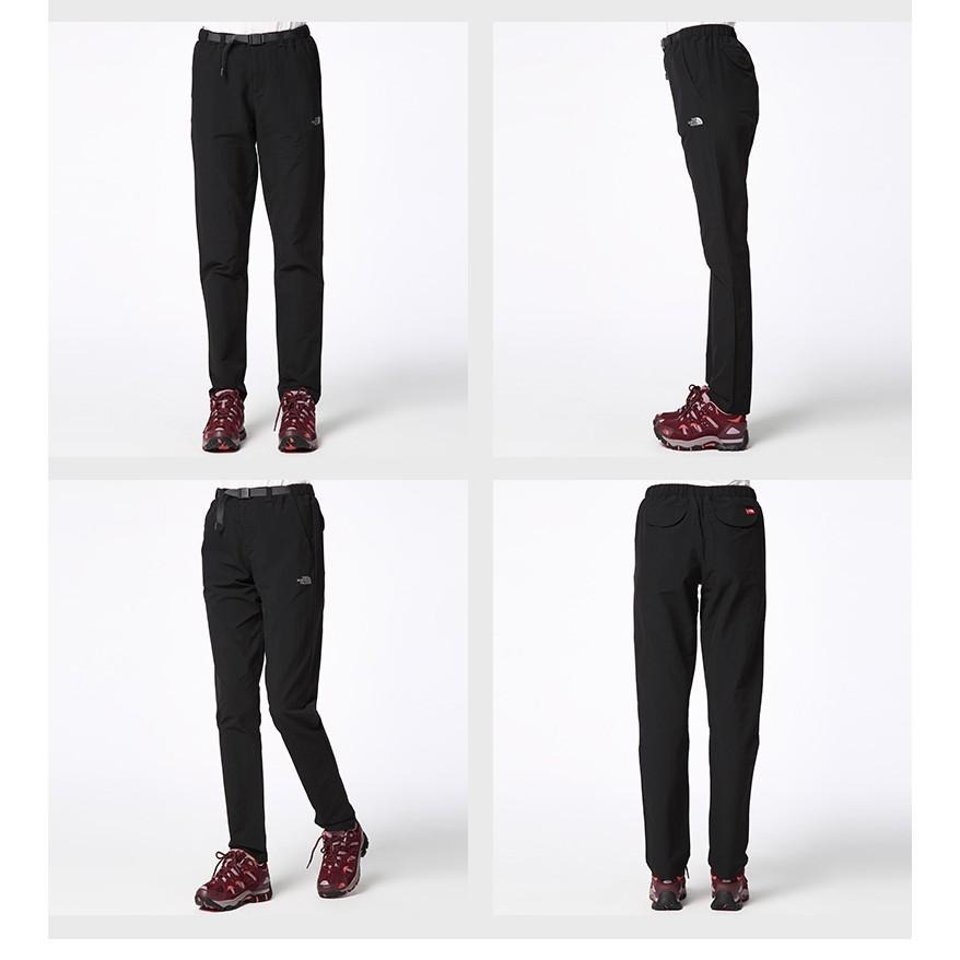 -6折出清-[雙和專賣店]The North Face 女 彈性快乾長褲/CK3H/黑-細節圖5