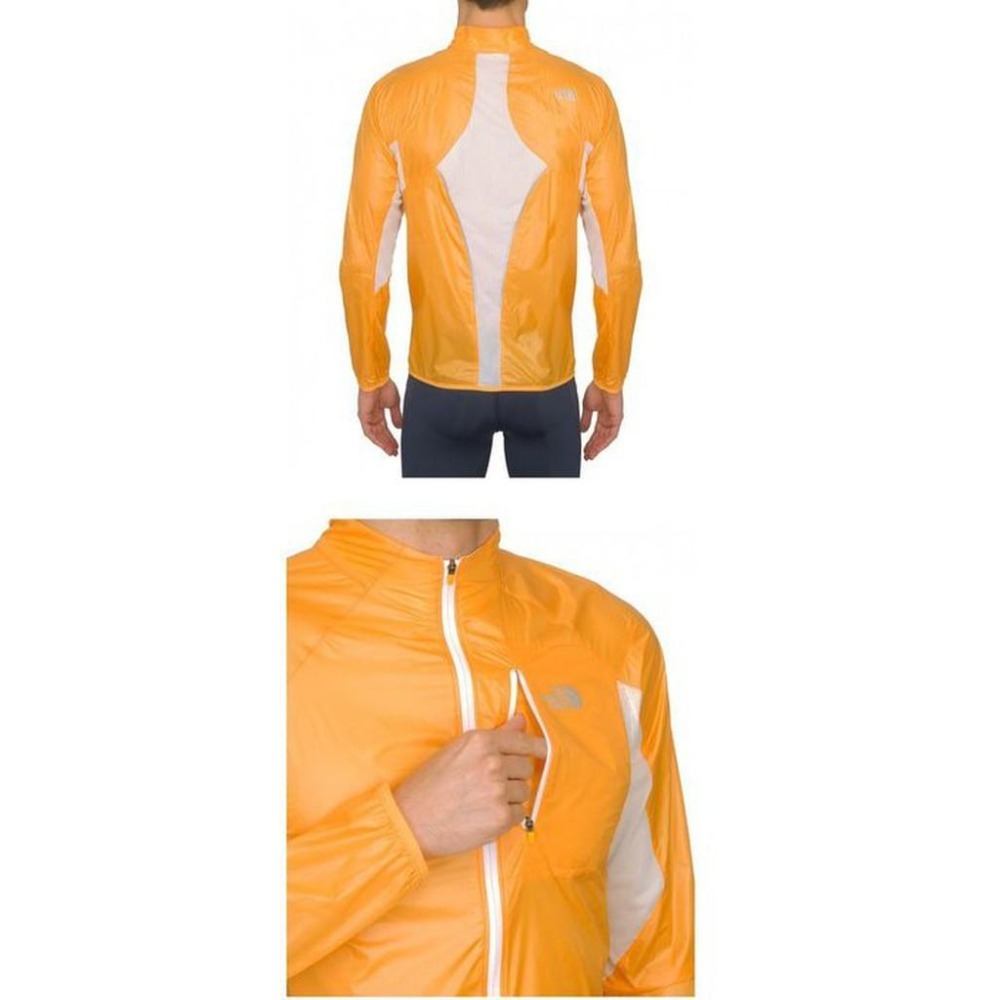 6折特價-滿3000免運-[雙和專賣店] THE NORTH FACE 男 輕量防潑風衣外套/A9NK/菊橘.白-細節圖3