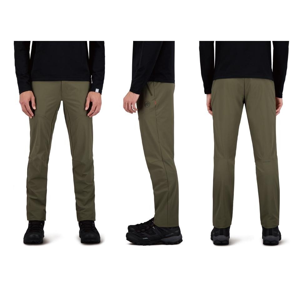 -滿3000免運-MAMMUT 長毛象 TREKKERS 3.0 AF 男 彈性防風長褲/102100800/綠鬣蜥-細節圖2