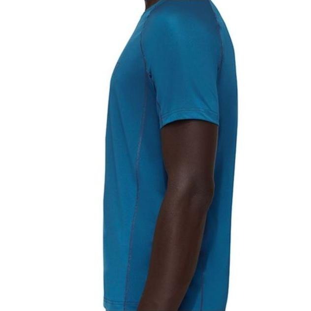 -滿3000免運-MAMMUT Selun FL 男短袖圓領排汗LogoT恤/101705050/深冰藍色-細節圖3