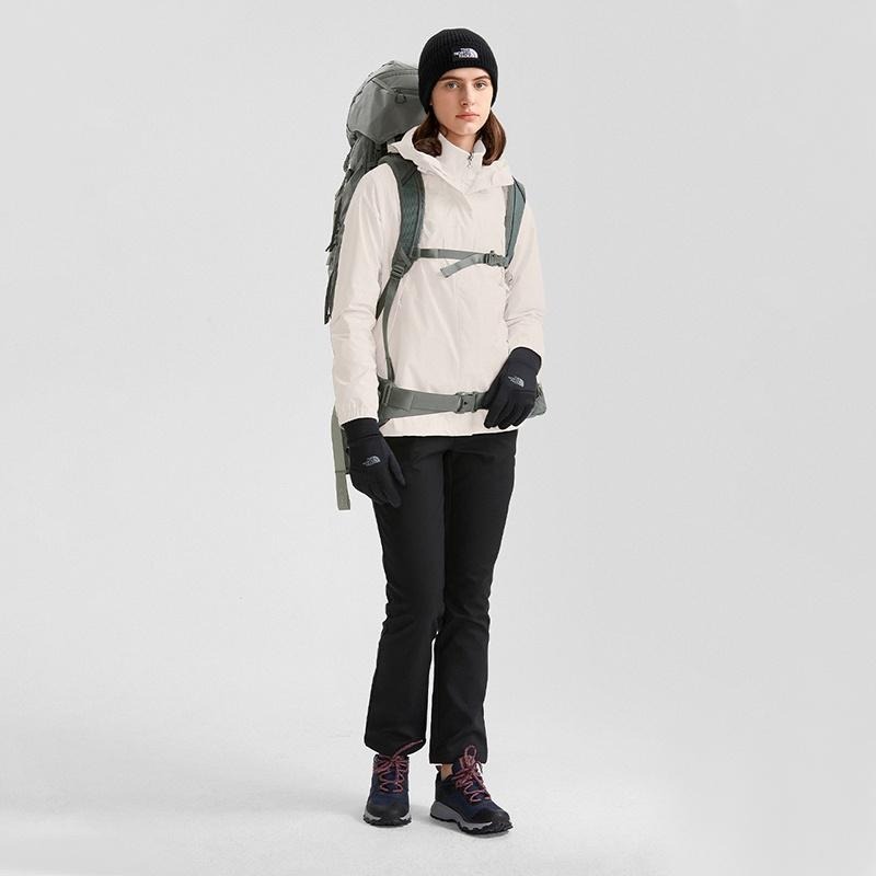 -滿3000免運-[雙和專賣店] THE NORTH FACE 女 DV刷毛兩件式外套/7QW6/梔子花白-細節圖8