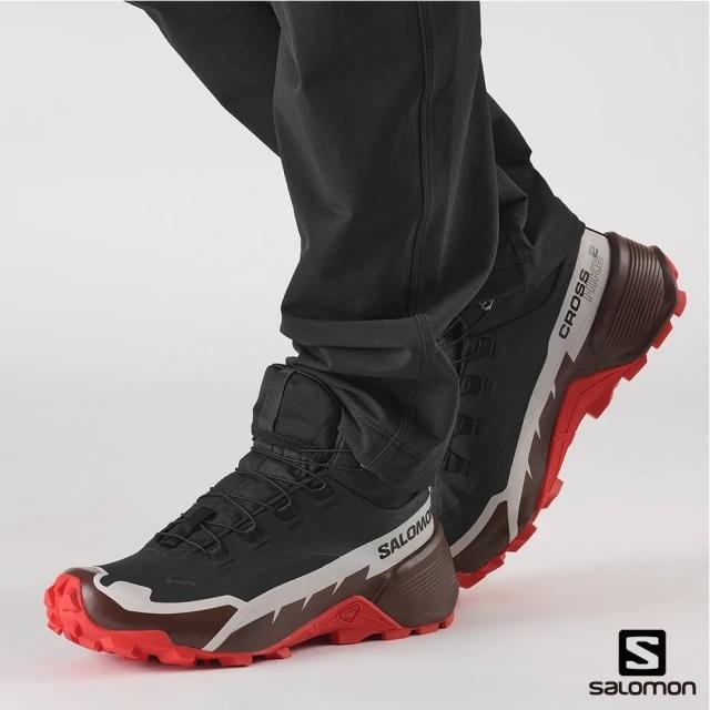 -7折出清-Salomon 男 CROSS HIKE 2 GTX 中筒登山鞋/L41735900/黑 深褐紫火炬紅-細節圖5