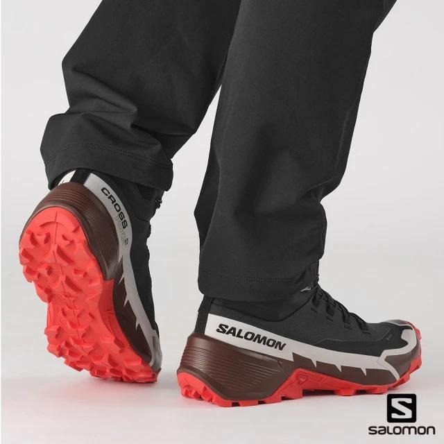 -7折出清-Salomon 男 CROSS HIKE 2 GTX 中筒登山鞋/L41735900/黑 深褐紫火炬紅-細節圖6