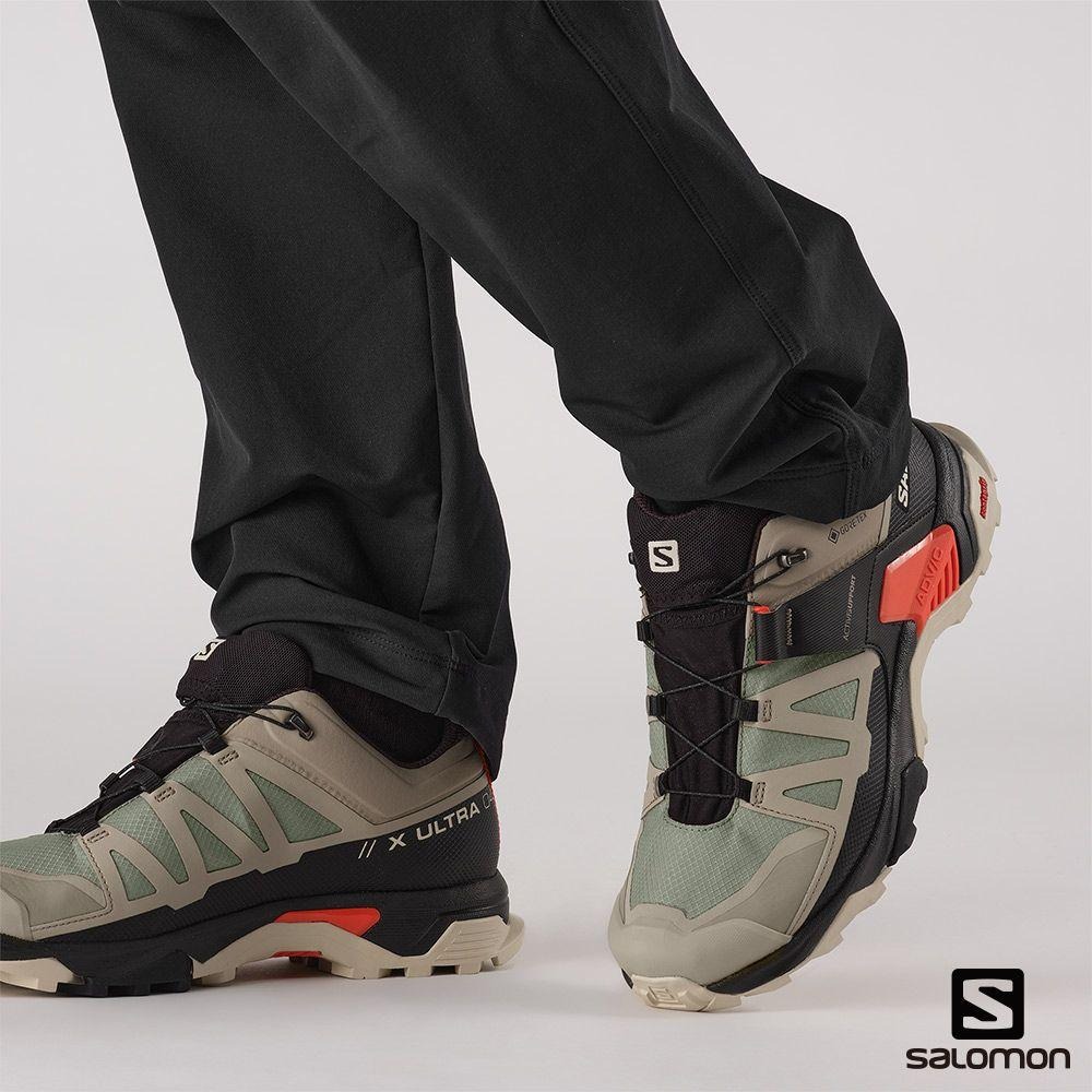 -滿3000免運-Salomon 男 GoreTex防水低筒登山鞋/X ULTRA 4 /L41731400/復古卡其-細節圖6