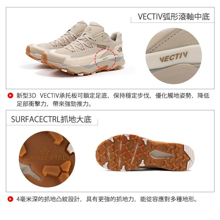 -滿3000免運-[雙和專賣店]The North Face 男 防水低筒徒步鞋/VECTIV/5LWT/黑-細節圖9