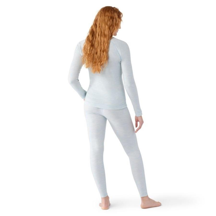 -滿3000免運-SmartWool 女 Thermal美麗諾羊毛圓領長袖衫/SW016370M06/天空霧藍-細節圖3