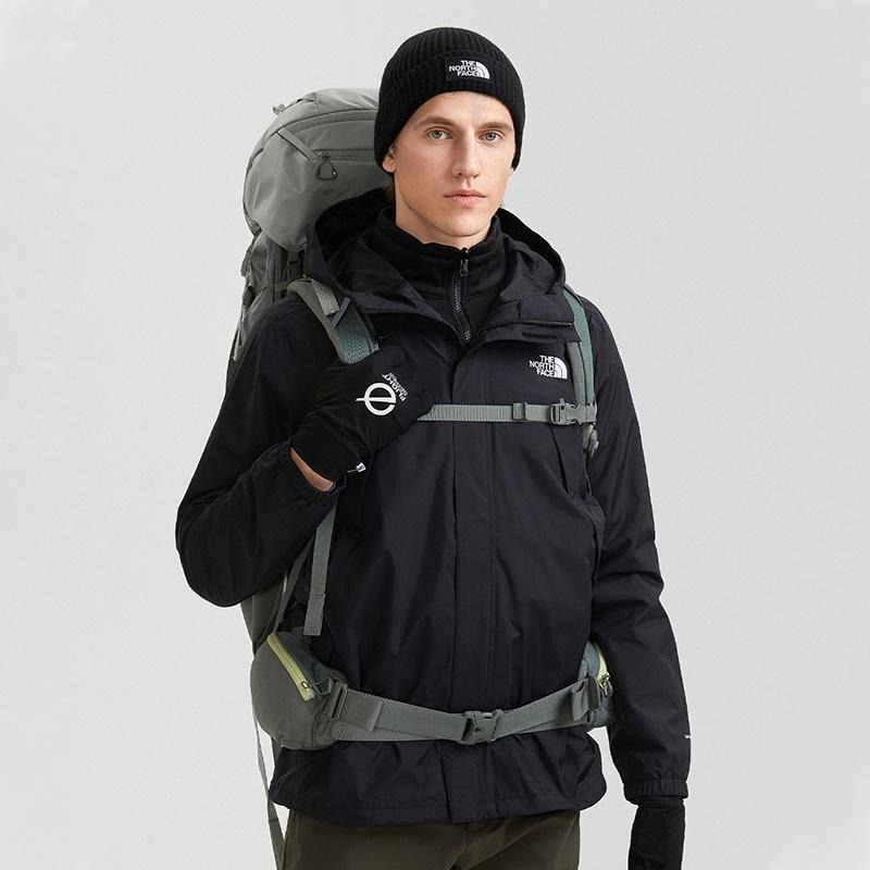 -季末出清-[雙和專賣店] THE NORTH FACE 男 DV 刷毛兩件式外套/7W7T/黑-細節圖4