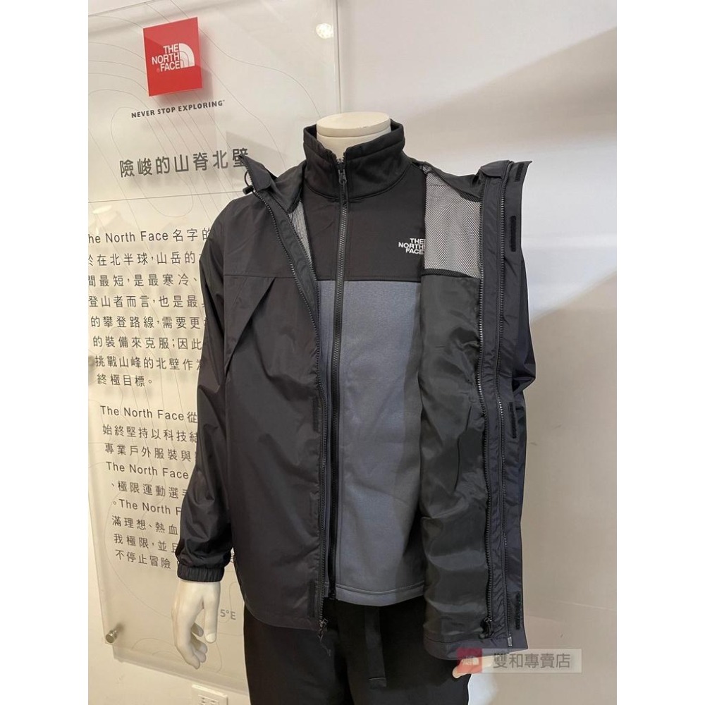 -季末出清-[雙和專賣店] THE NORTH FACE 男 DV 刷毛兩件式外套/7W7T/黑-細節圖8