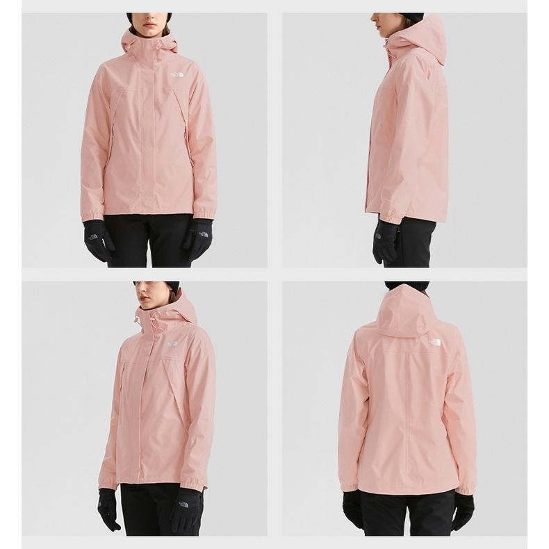 -滿3000免運-[雙和專賣店] THE NORTH FACE 女 DV刷毛兩件式外套/7QW6/沙粉色-細節圖3