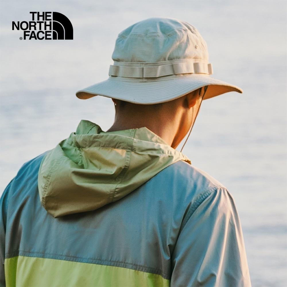 -滿3000免運-[雙和專賣店]THE NORTH FACE 吸濕排汗防曬遮陽帽/5FXF/砂灰-細節圖6