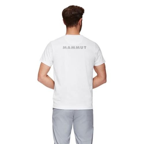 滿3000免運MAMMUT QD Logo Print T-Shirt AF男抗UV排汗短T/101702012/白-細節圖3