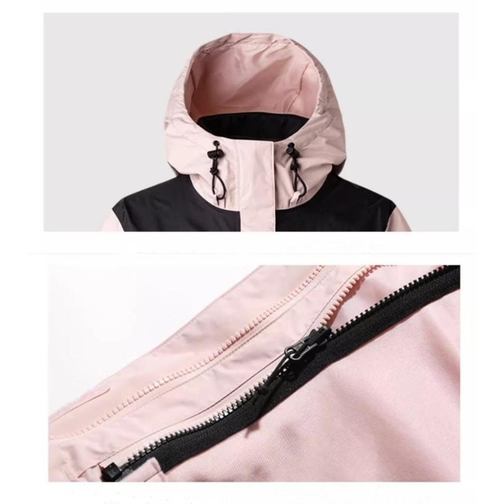 -滿3000免運-[雙和專賣店] THE NORTH FACE 女 DV刷毛兩件式外套/7QW6/粉.黑-細節圖5