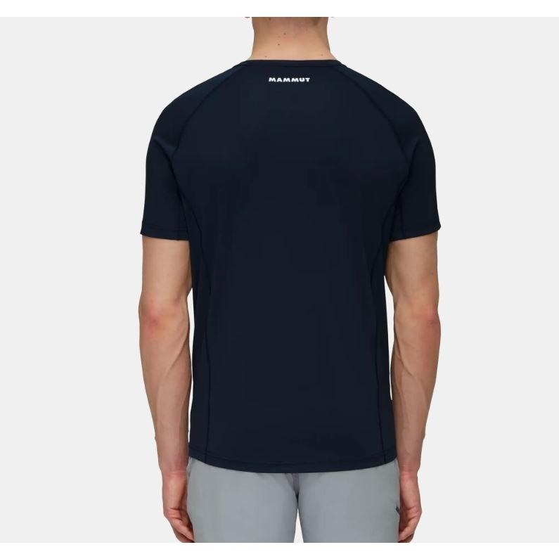 -滿3000免運-MAMMUT Selun FL 男短袖圓領排汗LogoT恤/101705050/海洋藍-細節圖4