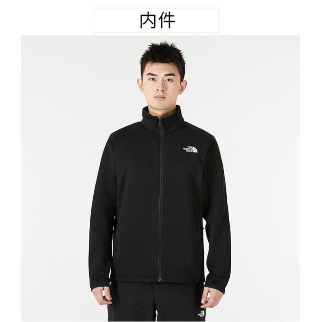 - 滿3000免運 -[雙和專賣店]The North Face 男 DV刷毛兩件式外套/7WAH/黑-細節圖5