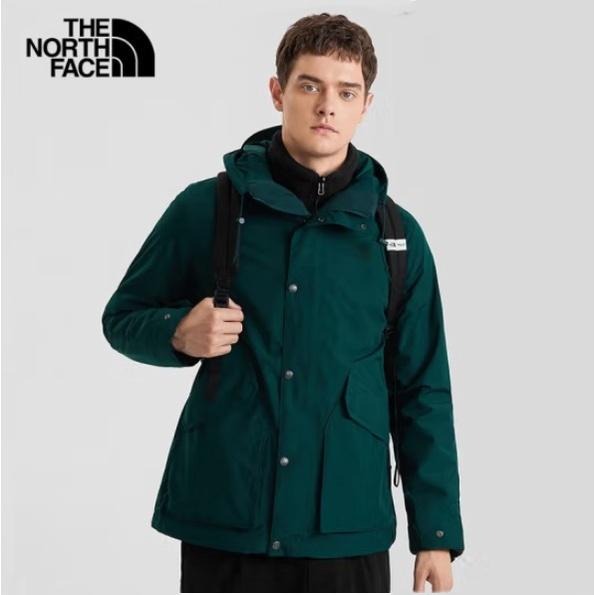 -7折特價-[雙和專賣店] THE NORTH FACE 男 DV刷毛兩件式外套/7QSZ/綠.黑-細節圖6