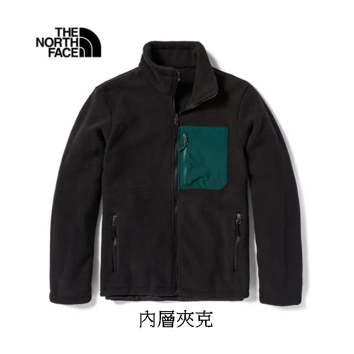 -7折特價-[雙和專賣店] THE NORTH FACE 男 DV刷毛兩件式外套/7QSZ/綠.黑-細節圖7