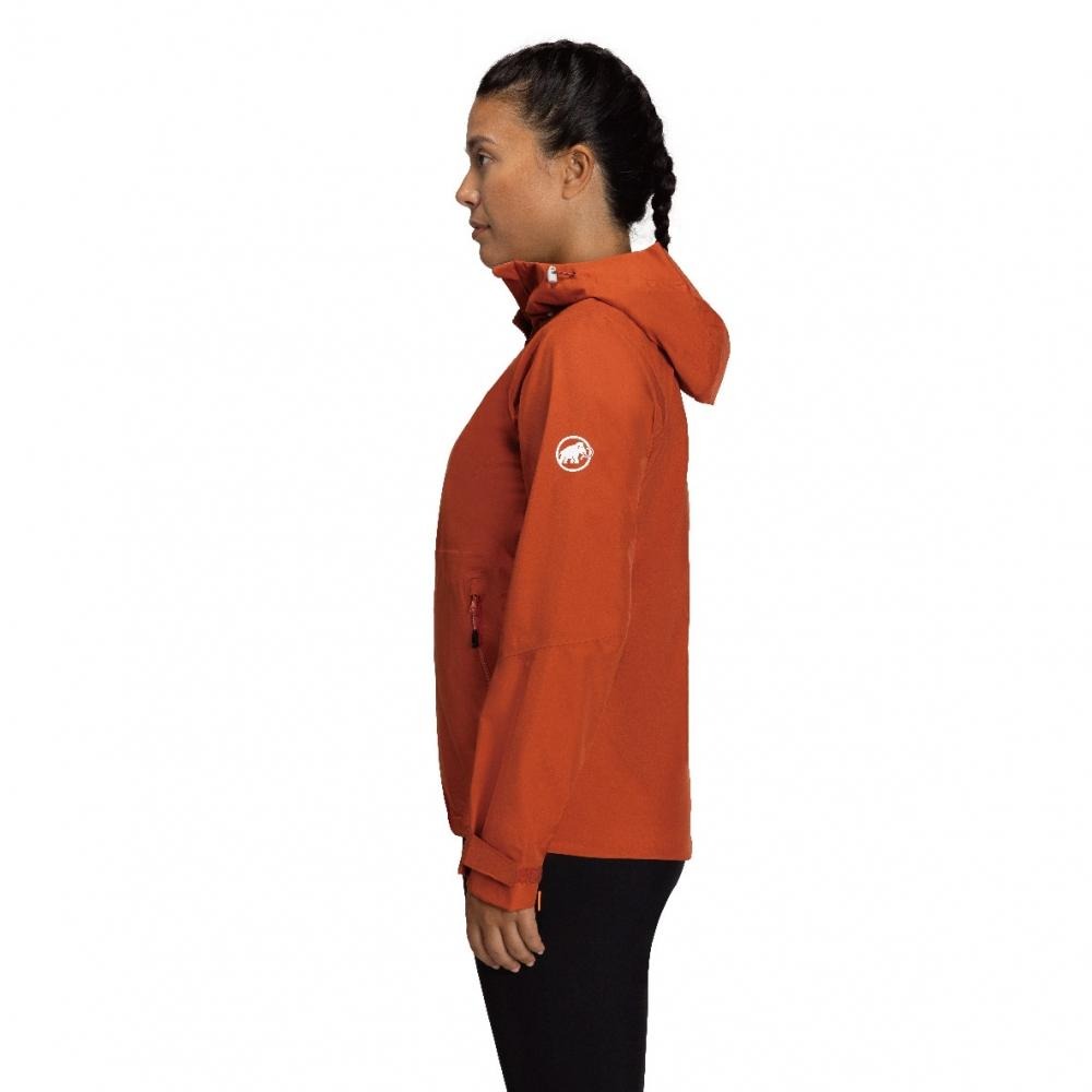 -滿3000免運- MAMMUT 長毛象 Convey Tour AF女超輕量防水外套/1010288012249/陶紅-細節圖2