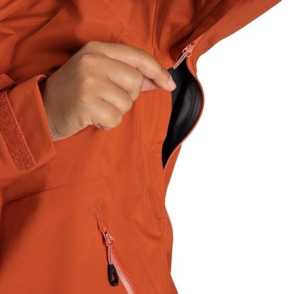 -滿3000免運- MAMMUT 長毛象 Convey Tour AF女超輕量防水外套/1010288012249/陶紅-細節圖5