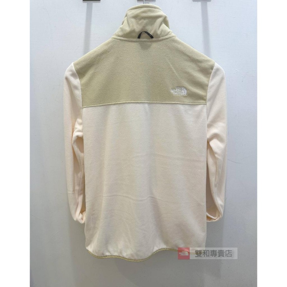 -滿3000免運-[雙和專賣店] THE NORTH FACE 女 保暖刷毛外套/可套接/81SR/白.卡其-細節圖5