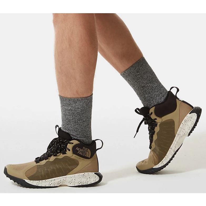 -7折特價-滿3000免運 [雙和專賣店] THE NORTH FACE 男 防水中筒徒步鞋/5JCQ/卡其-細節圖2
