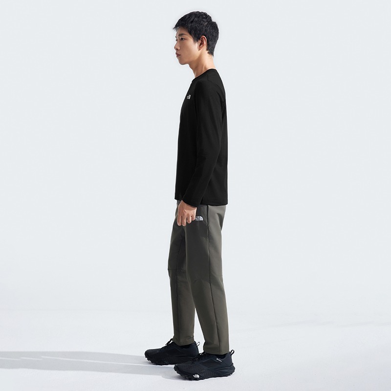 -滿3000免運-[雙和專賣店]THE NORTH FACE 男 快乾防曬長袖T恤/89ZY/黑-細節圖2