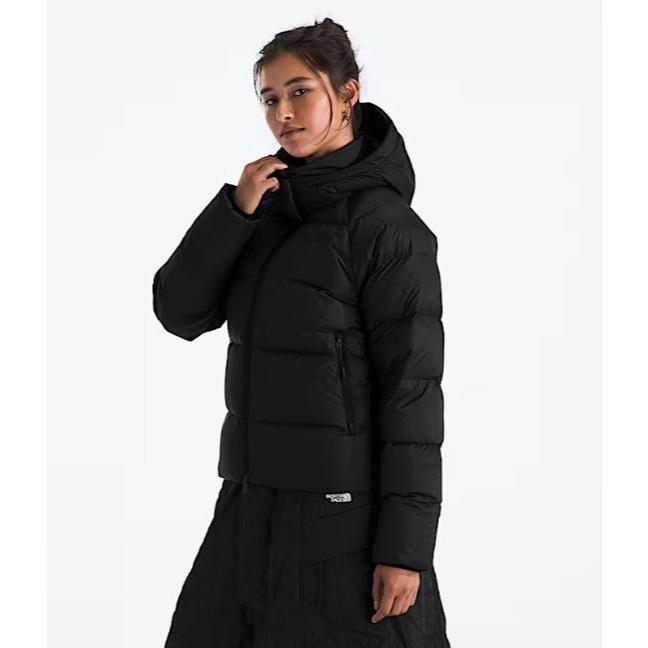 -滿3000免運-[雙和專賣店]THE NORTH FACE 女 600fill兜帽羽絨外套/8ENC/黑-細節圖3