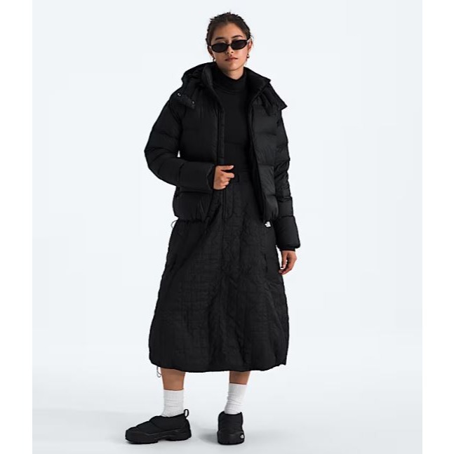 -滿3000免運-[雙和專賣店]THE NORTH FACE 女 600fill兜帽羽絨外套/8ENC/黑-細節圖6