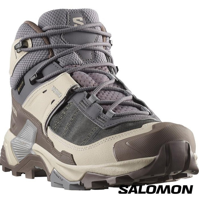 -滿3000免運-Salomon 女 X ULTRA 5 Goretex 中筒登山鞋/L47854900-細節圖2